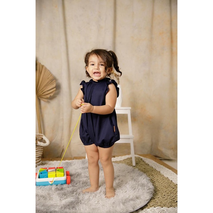 KOTTONVILLE CARLY ROMPER RUFFLE ROMPER BAYI PEREMPUAN FASHION BAJU ANAK 0 - 24 BULAN