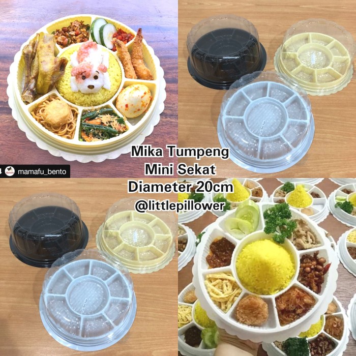 Mika Tumpeng Mini Sekat Dapur Solo/Mika Tumini Sekat 8/Mika Tumpeng