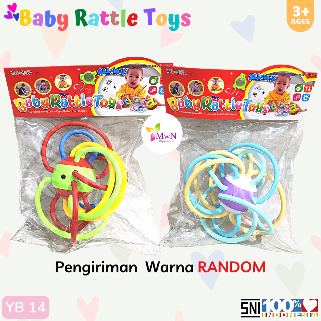 MWN Mainan Anak Bayi Baby Rattle Toys YB14