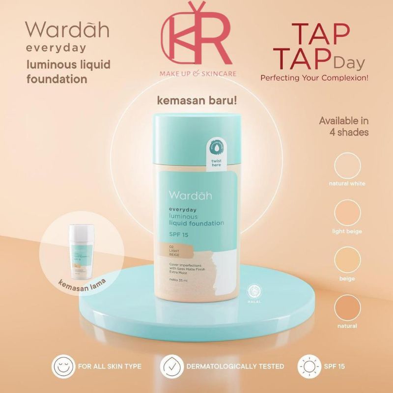 [ORIGINAL] WARDAH LUMINOUS LIQUID FOUNDATION / Alas Bedak Wardah