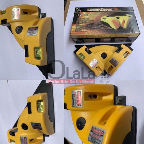 Square Laser Line LV-01 Laser Level Alat Ukur Siku Kelurusan Lantai Permukaan Sudut 90 derajat JS-4821