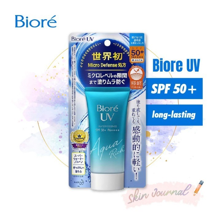 BIORE UV Aqua SunScreen Rich Watery Essence waterpoof SPF 50 + PA +