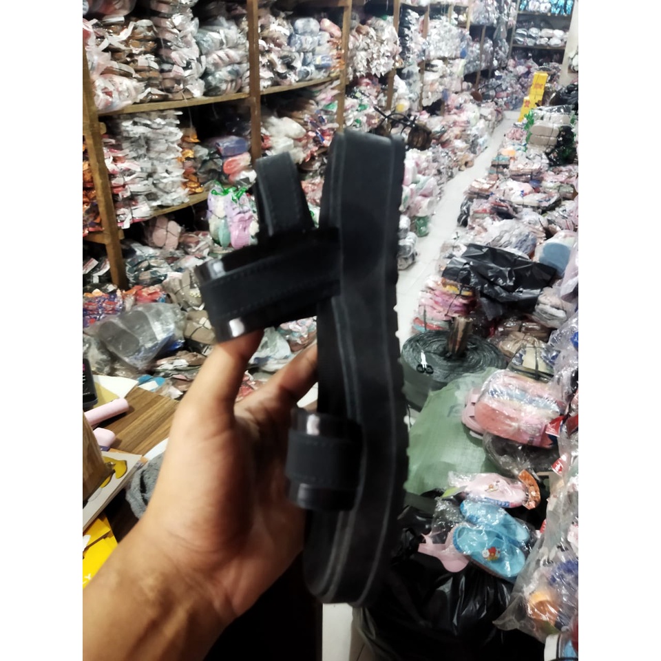 sandal jelly ban dua tali belakang 1323-3 sandal wanita trendy sandal wanita import