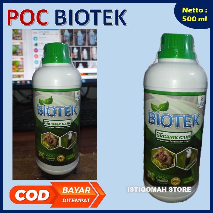 POC BIOTEK 500ML Pupuk Organik Cair untuk Tanaman Cabe - Pupuk Organik Pelebat Buah Cabe Paling Bagus dan Ampuh -  Obat Semprot pelebat Cabe AMPUH - Pupuk Perangsang Akar, Batang Dan Daun Untuk Tanaman Cabe - Pupuk Organik Cair Hasil Panen Meningkat Cabai