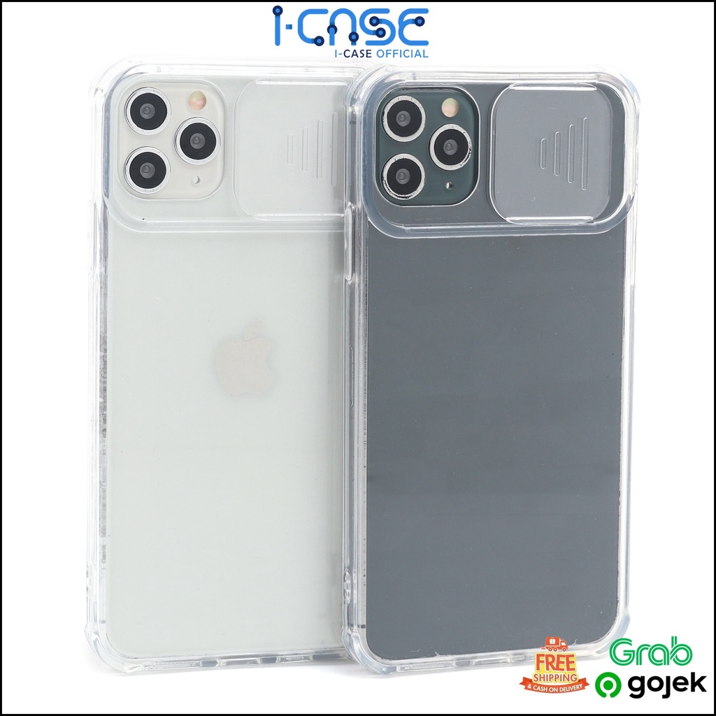 Soft Case iPhone Oppo Vivo 6 7 8 + X XS XR 11 12 PRO MAX MINI Slide Camera Bening