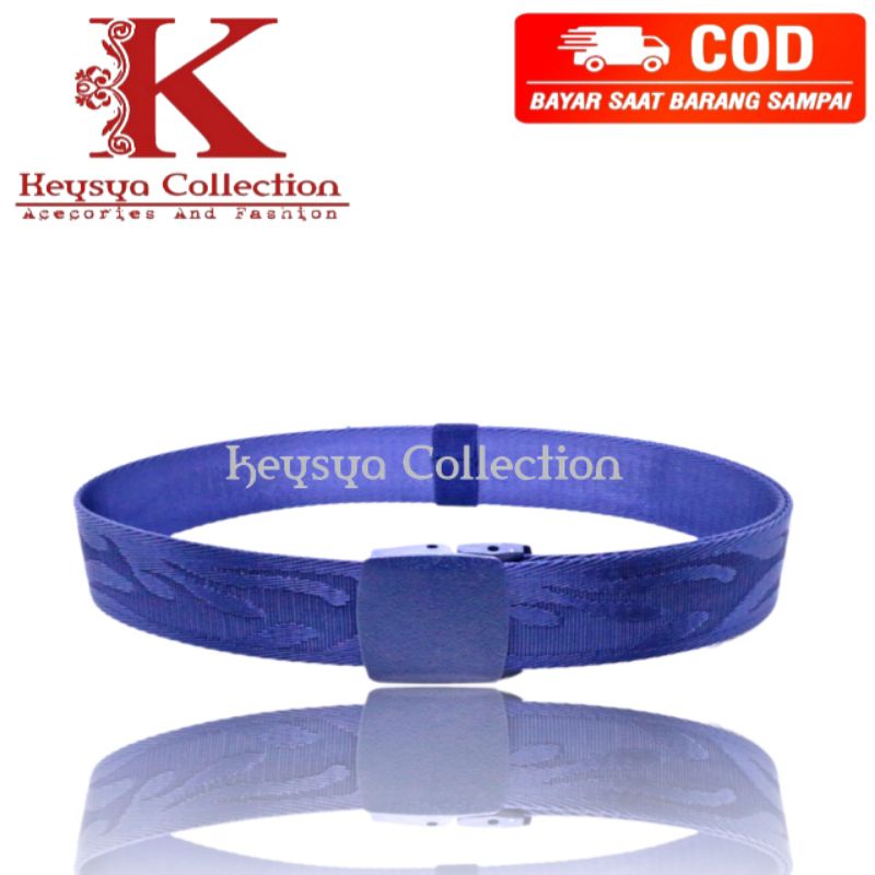 ikat pinggang pria kanvas nylon sabuk pria metal anti detector