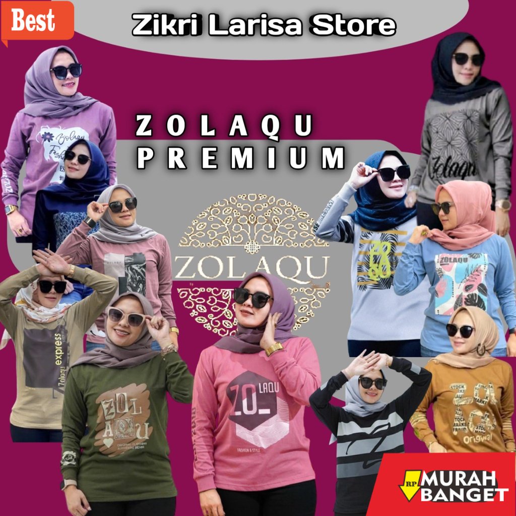 atasan wanita terbaru 2022 kaos zolaqu (10) baju kaos atasan zolaqu zolaku jolaku jolaqu senam olahr