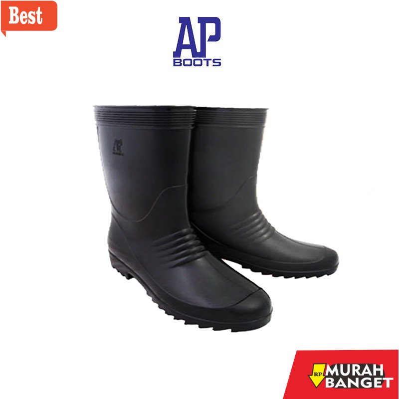 chukka boots AP Boots BLACK 1 / Hitam Pendek