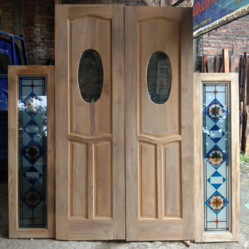 Nota Set Kusen dan Daun Pintu Jendela Utama Kupu Tarung Kayu Jati Perhutani