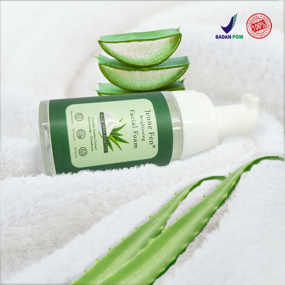 BPOM JEUNE FEN Brightening Facial Foam Sabun Muka Pembersih Wajah Berminyak Oil Control Whitening 120ml