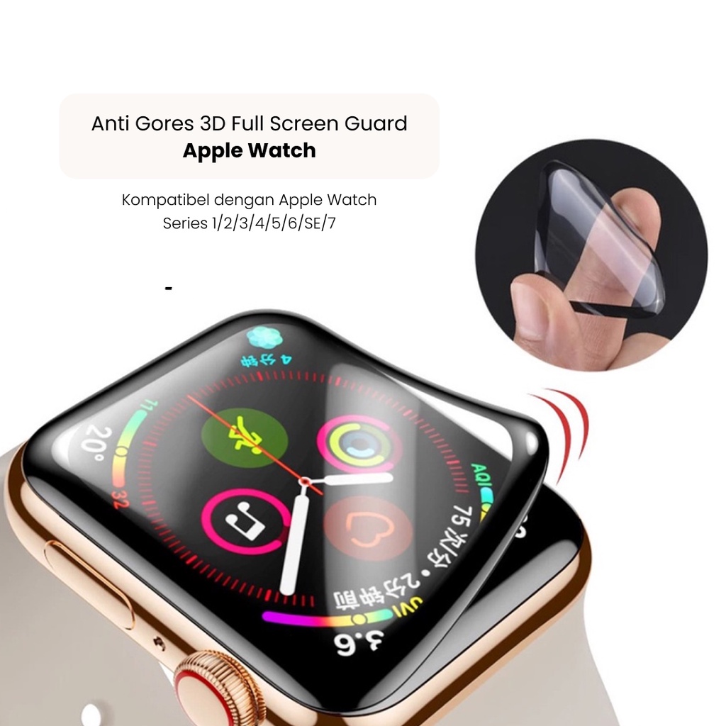 iWatch Anti Gores 3D Film Apple Watch Full Covered Screen Guard