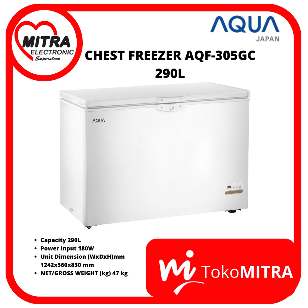 CHEST FREEZER AQUA AQF-305GC 290LTR