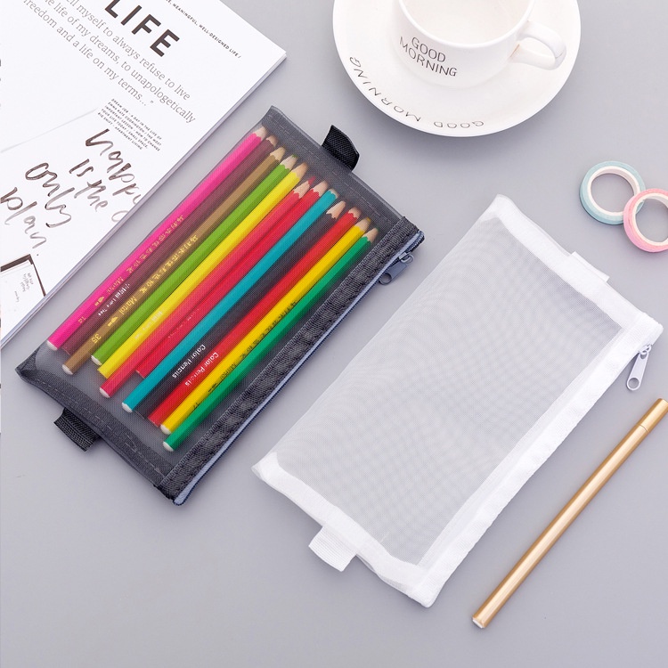 

Tempat Pensil MESH Multifungsi dengan reseleting alat tulis