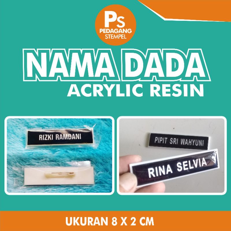 

Name Tag / Nama Dada / Papan Nama
