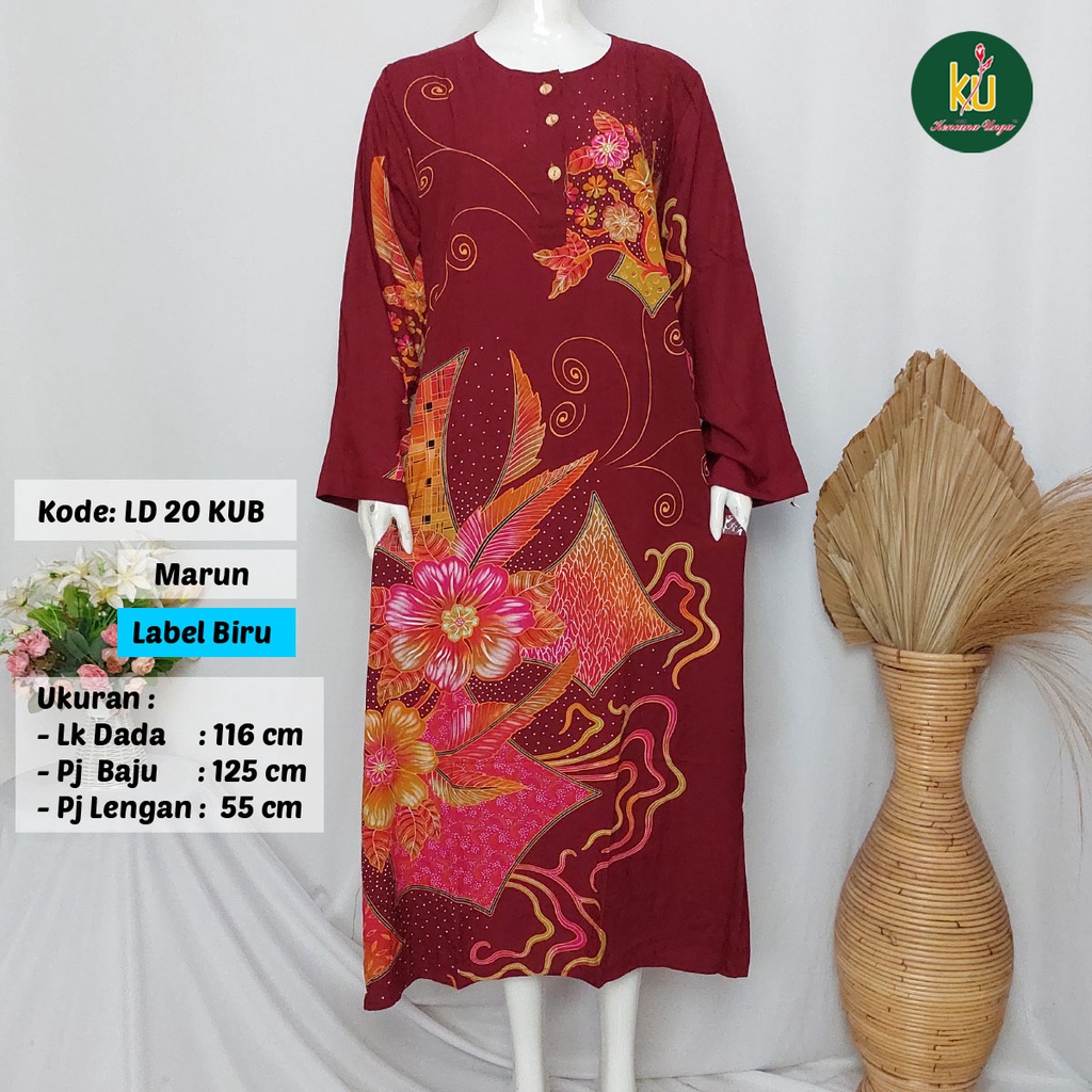 COD LD19KUB KENCANA UNGU | Daster Dewasa Kencana Ungu original | Daster Batik