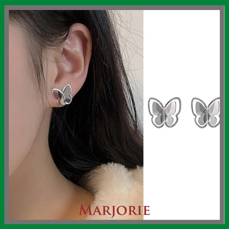 Anting Kupu Korea Untuk Wanita kecil berongga Butterfly Earrings Stud Tusuk Kupu-MJD