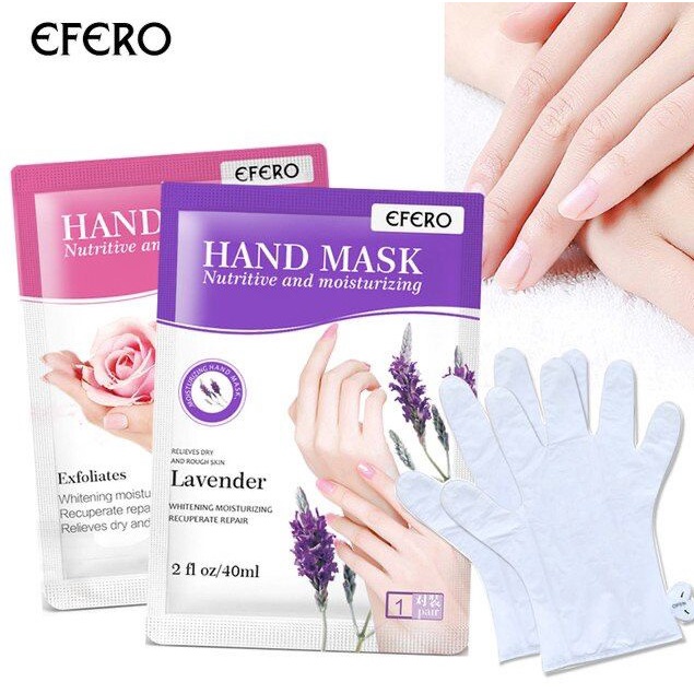 Masker TANGAN EFERO ROSE &amp; LAVENDER ISI 1 PASANG