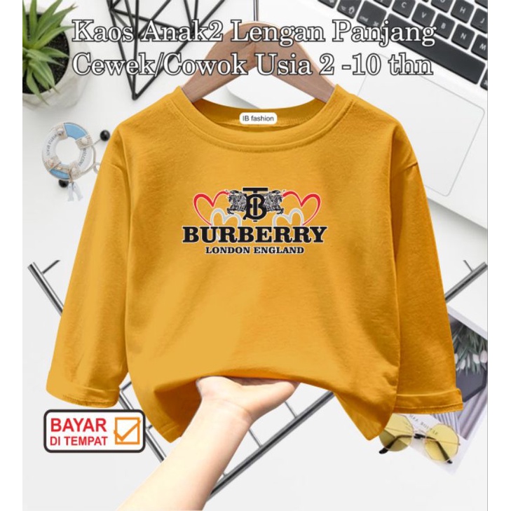 ((IB))KAOS ANAK UNISEX PANJANG/BURB3RRI DIGITAL SABLON