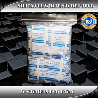Silica Gel White sachets 10gr - Paket 50pcs