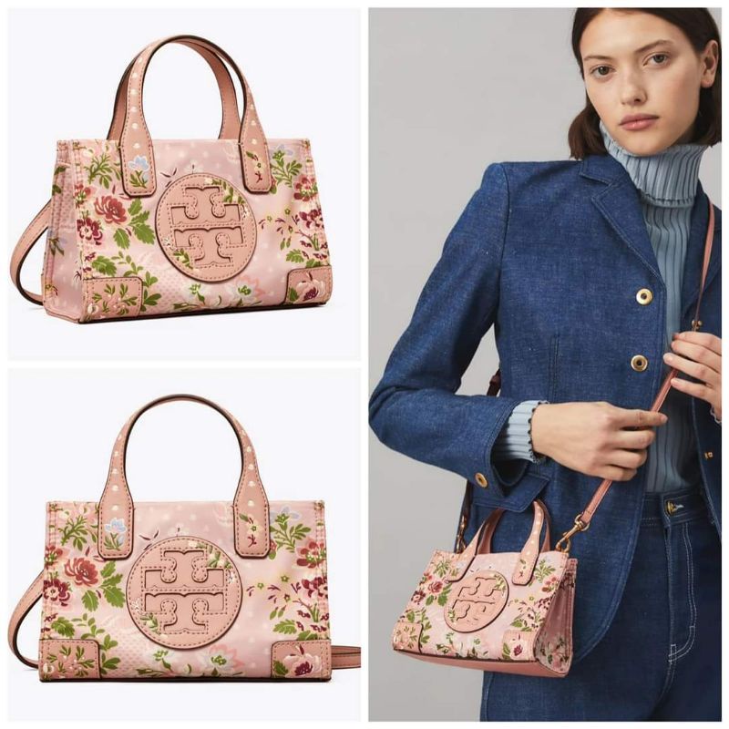 TB Ella Printed Micro tote Sugar Berry