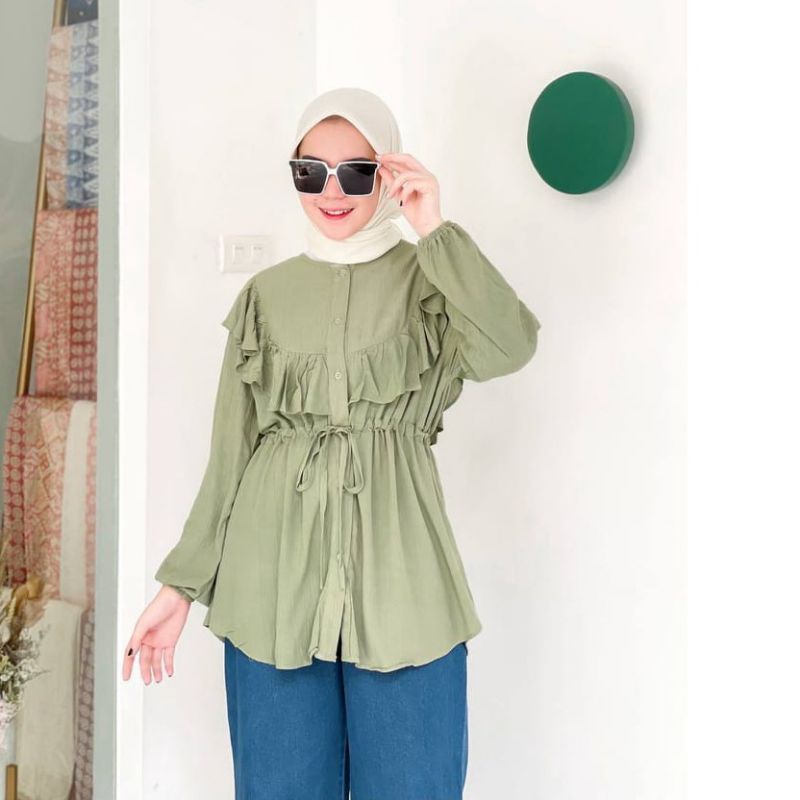 Blouse VIRAL Rayon Airflow Jumbo - Meggi Blouse //655