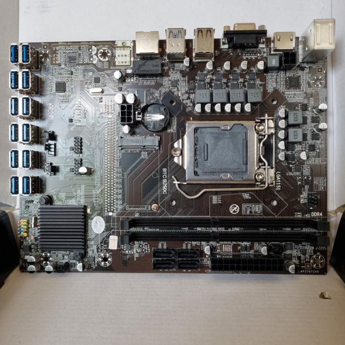 Btc250 Usb Motherboard Khusus Mining 12Slot Usb