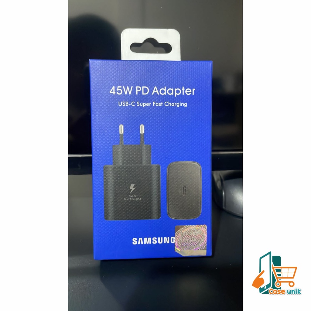 Adaptor Kepala batok Charger Casan Samsung Galaxy A33 A53 A73 5G a32 A52 a72 A52S note 10 note 20 S21 S21+ S21 ultra s22 s22ultra z flip 3 z fold 4 25W &amp; 45W Original USB C TO C Super Fast Charging CS4998