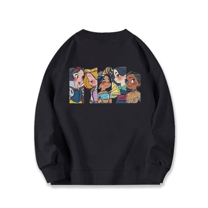 RDGF official shop 2023 winter new couple sweater snow White cartoon anime trendy top boy chen'shan baju hitam kaos polos kaos couple atasan wanita terbaru