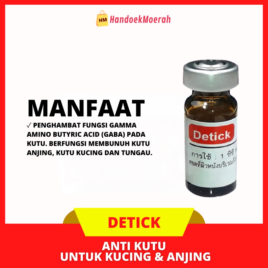 DETICK - Obat Kutu Tetes Anjing & Kucing