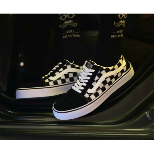 Sepatu Vans OldSkool OS OLDSCHOOL CATUR Checker Board Premium Waffle DT