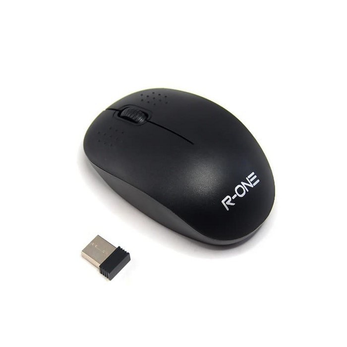 MOUSE WIRELESS TANPA KABEL CABLE CABEL R-ONE W170 PC LAPTOP KOMPUTER COMPUTER