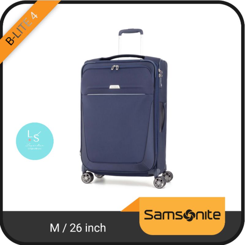 koper 26 inch Samsonite B-lite 4 spinner TSA Lock sofecase navy