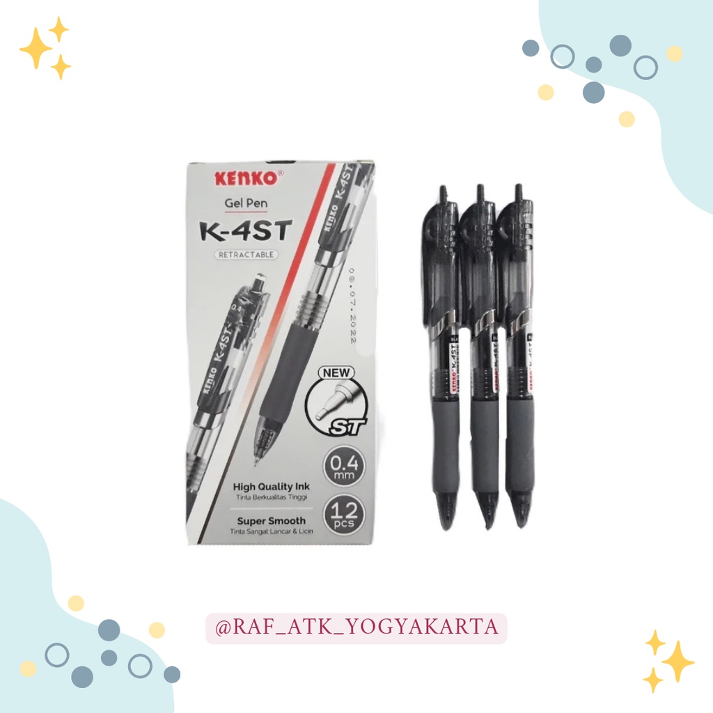 

GEL PEN / PENA / BALLPOIN / PULPEN KENKO K-4ST