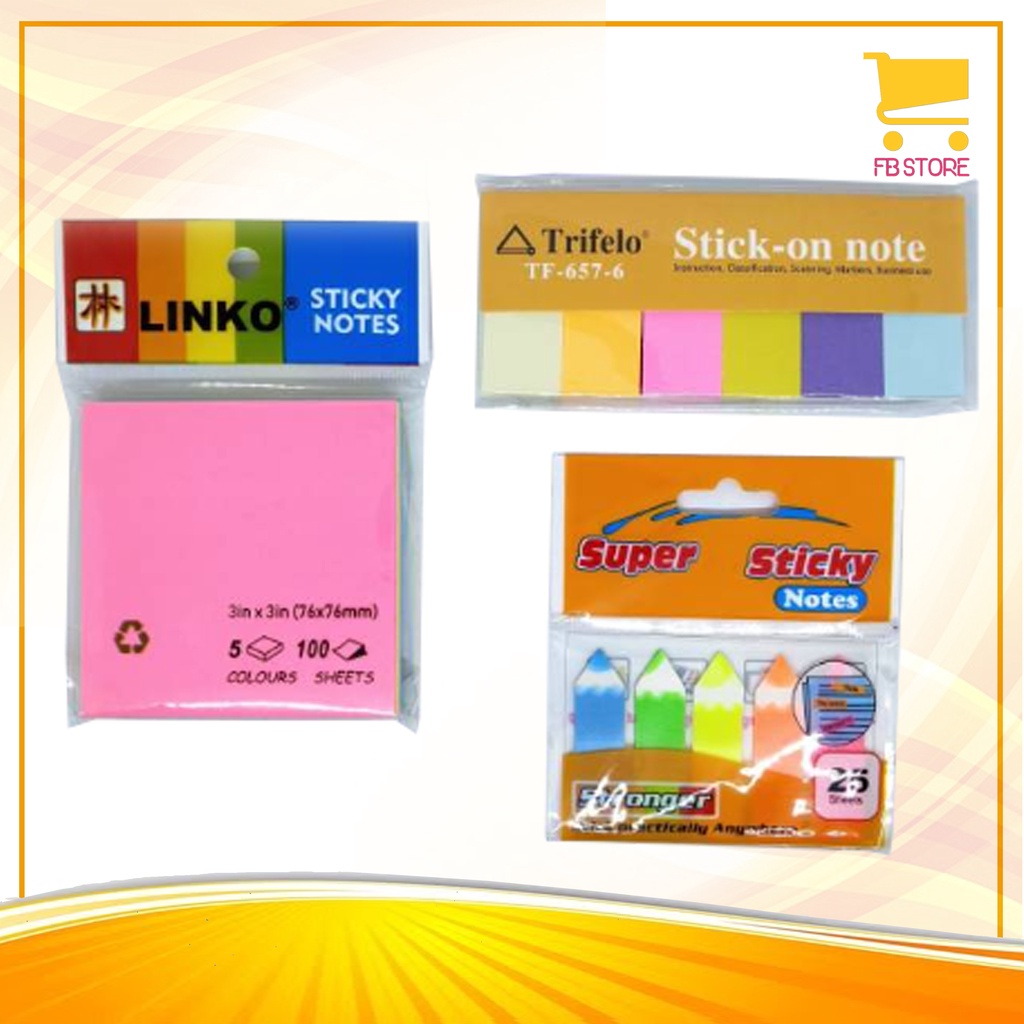 

Sticky Note / Sticky-On Note Linko / Trifelo / Calishi / Joyko Stationery