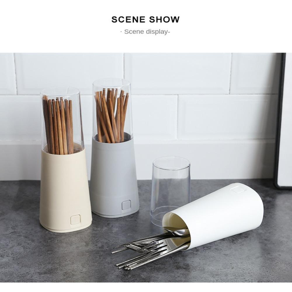 R-FLOWER Tempat Sumpit Kreatif Wadah Multi Fungsi Gadget Dapur Peralatan Masak Kotak Penyimpanan Garpu Sendok Sumpit Holder