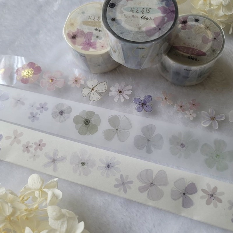 

[Sample] Fairy Maru Flowers Vol.15 Washi & PET Tape