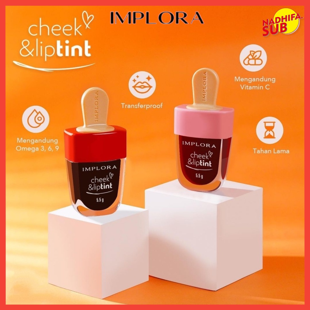 IMPLORA CHEEK AND LIP TINT ORIGINAL BPOM / IMPLORA LIPTINT / IMPLORA LIP TINT