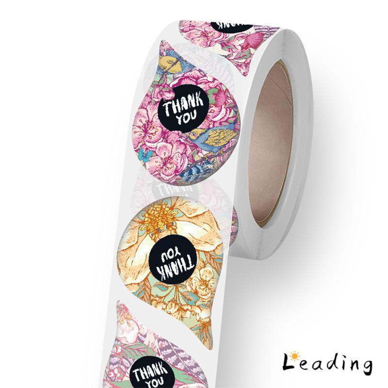 

1 roll (500 pcs) Stiker Label Tulisan Thank You For Your Order Stiker Packing Stiker Craft-Le