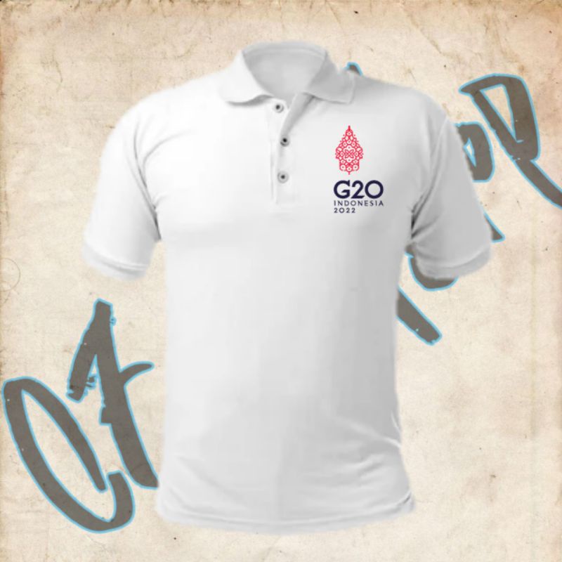 Kaos Tshirt Baju Kerah Distro G20 INDONESIA 2022 KTT Custom Indonesia