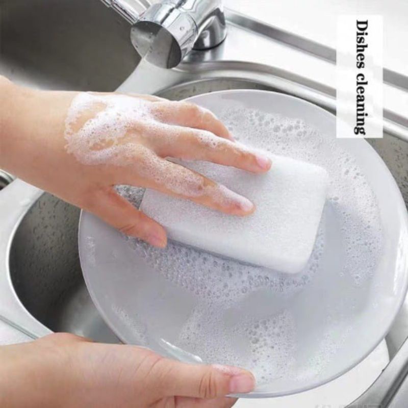 Spons Cuci Piring Dua Sisi Double Magic Dishwash Sponge