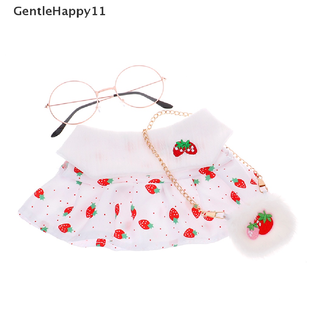 Gentlehappy 1PC Mainan Dress / Tas / Kacamata Bahan Plush Untuk Aksesoris Boneka Bebek 30cm