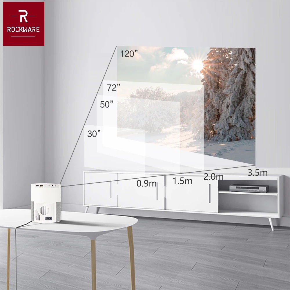 M1W ANDROID Version - Smart LED Projector FULL HD 1080P 4000 Lumens - DIKENAL DI PASARAN DENGAN NAMA AUN ET40S ANDROID VERSION