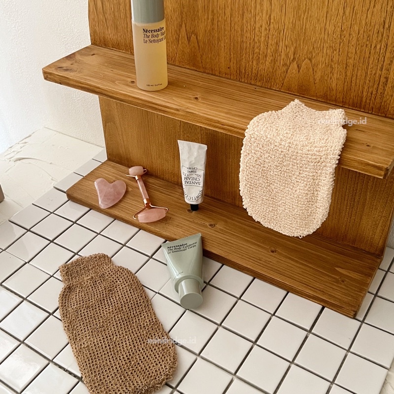 [MINIFRIDGE] Fiber Gloves Exfoliating Face and Body Glove Penghilang Daki Magic Gloves Sarung Tangan