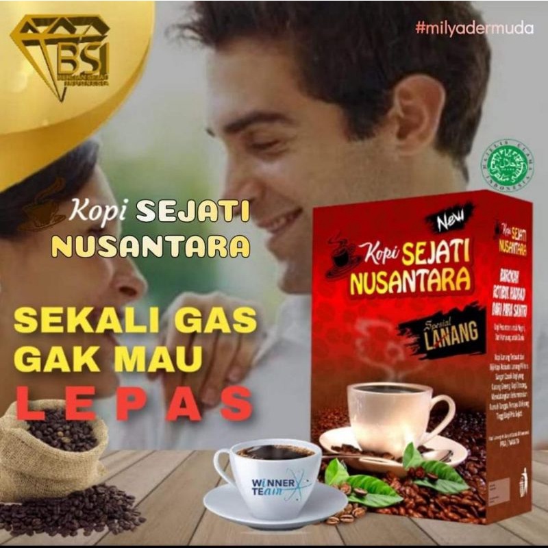 

Kopi Sejati Nusantara Lanang dan Rempah 1 Box isi 15 Sachet