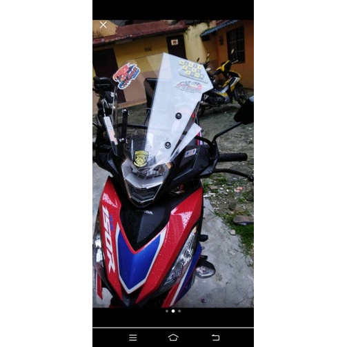 PAKET BREKET + VISOR 40CM HONDA SUPRA GTR150 | RS150 RX S RS150R  VISOR CUSTOM VISOR GTR RX S RS150R VISOR TOURING RX S RS150R SUPRA GTR