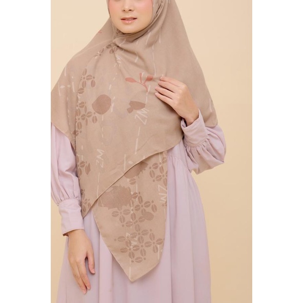 ZM Zaskia Mecca - Hijab Syari Kava Mocca Scarf Kerudung Segi Empat