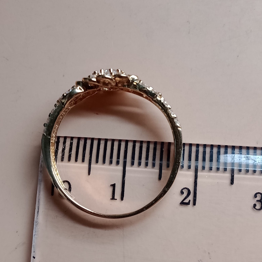 Cincin emas 17K - 2.2 gr kadar 750 - CBS200000030