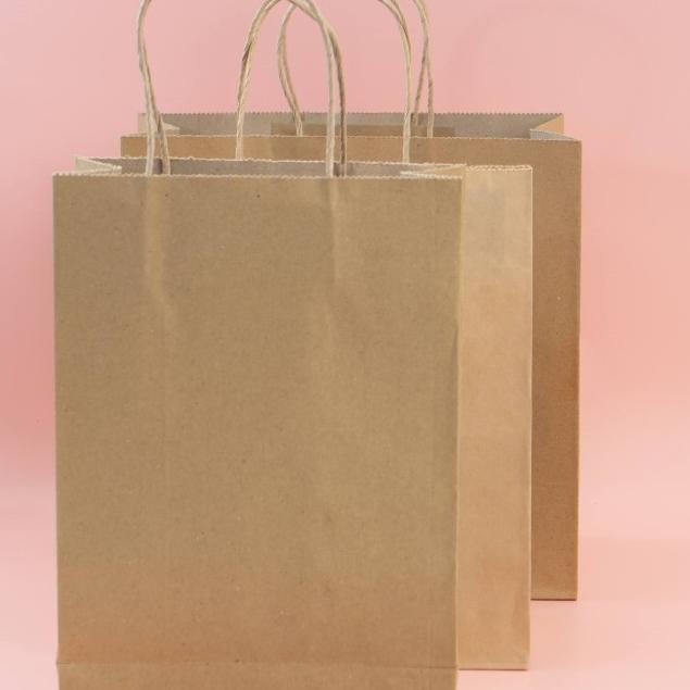 

[Digipack] Brown Paper Bag Tali 20 x 9 x 29.8 | Kantong Kertas Coklat