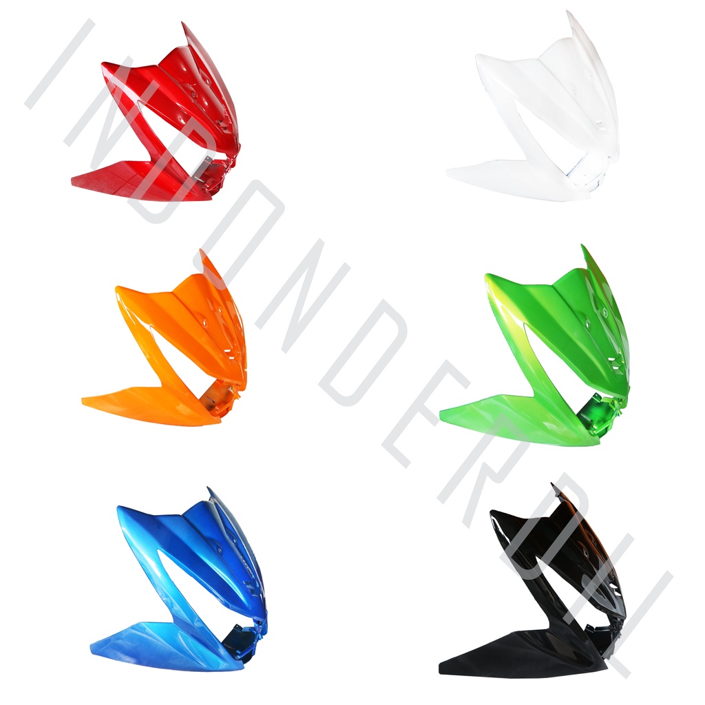 Panel Tameng Cover-Penutup-Tutup Body-Bodi Dada-Dasi Depan Merk Win Beat FI Lama-Old 2012-2013-2014-2015 Merah Maroon-Biru-Hijau-Hitam-Orange-Putih