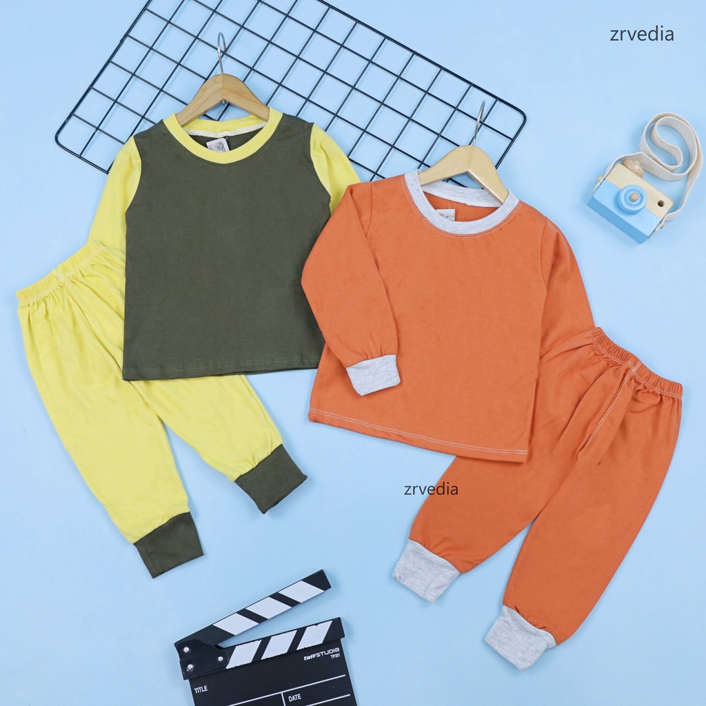 Baju Tidur Yummy uk Bayi 0-12 bulan / Setelan Baby Laki Perempuan One Set Panjang Murah Kiosbalitaaprillia